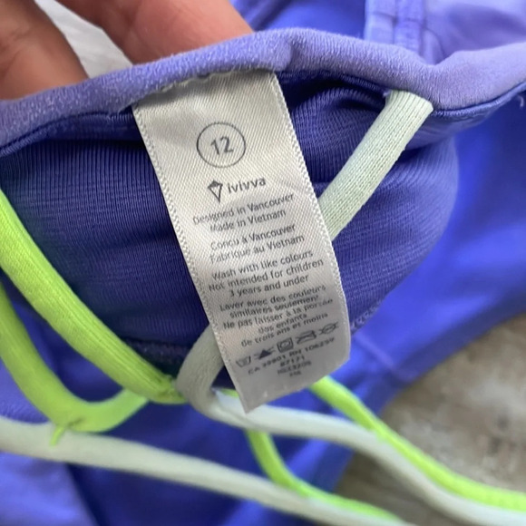 Ivivva Lululemon Sports Bra lot size 12 - Picture 5 of 8